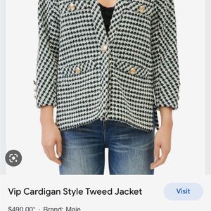 VIP CARDIGAN STYLE TWEED JACKET